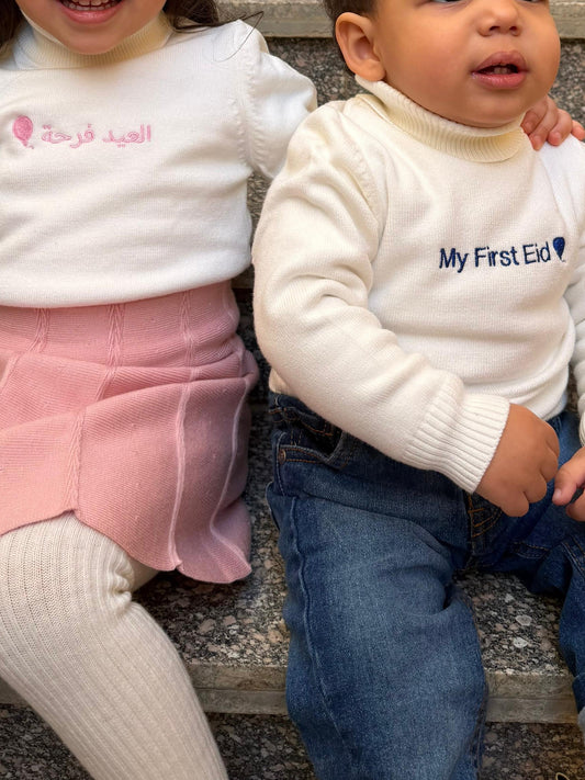 Little Girls' Turtle Neck in White