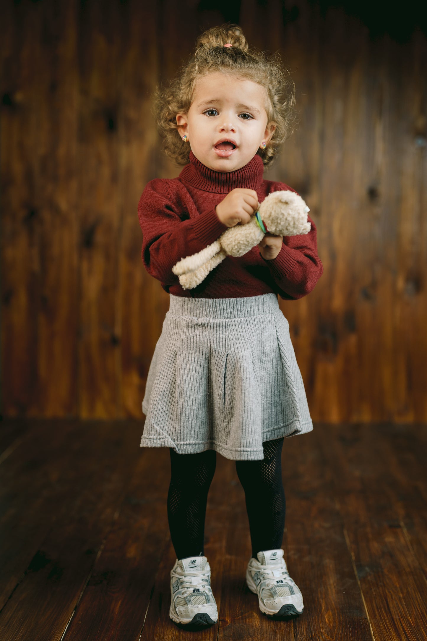 Wool Skirt in Grey