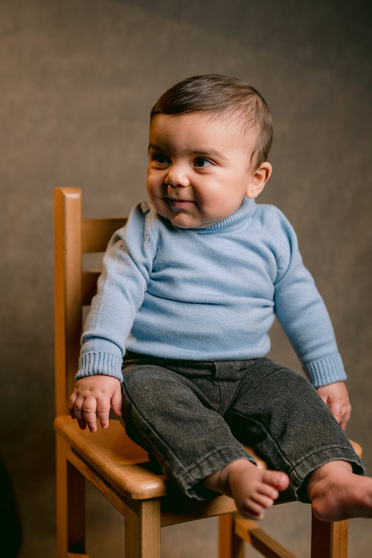 Half Collar in Baby Blue