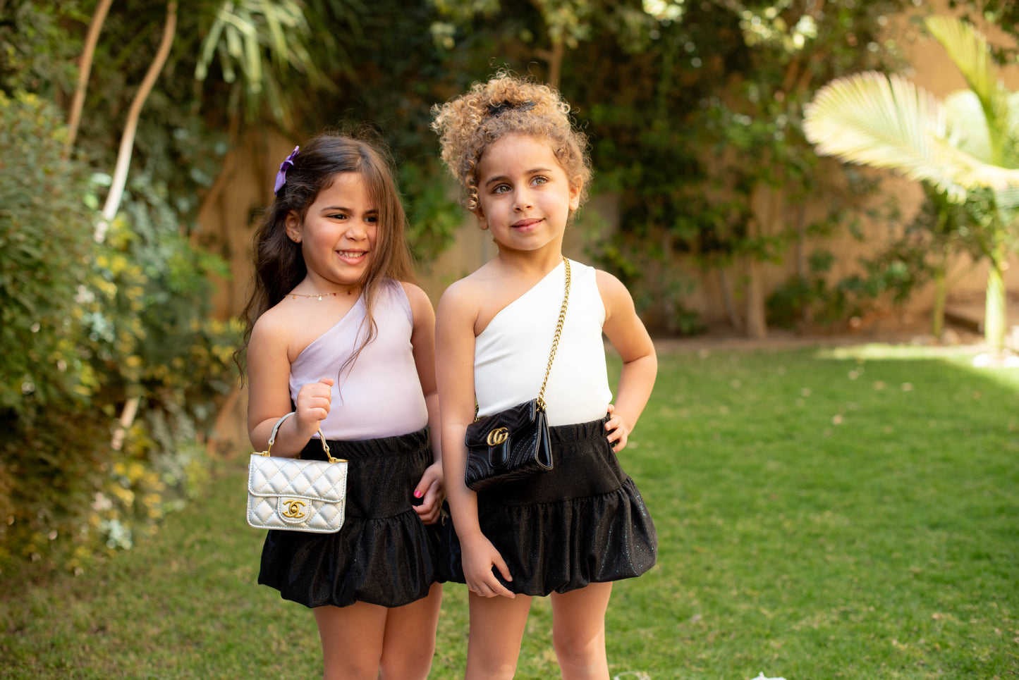 Black Shimmer Skirt