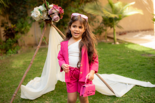 Fuchsia Linen 3-Piece Set