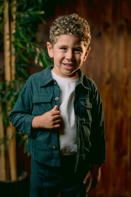 Velvet Dark Green Set