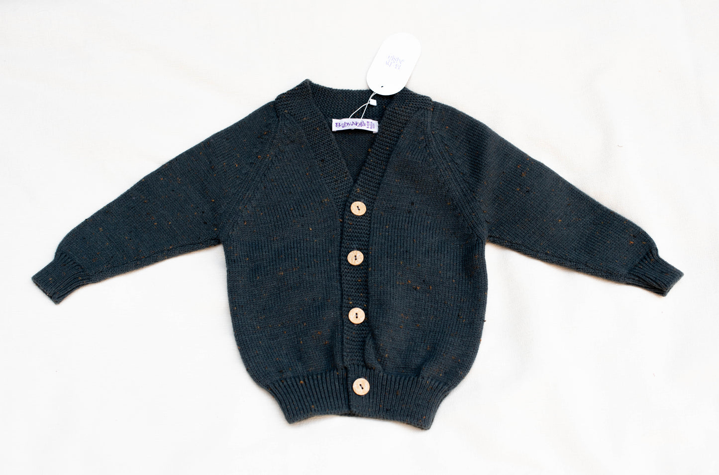 Wool Unisex Cardigan in Olive Green