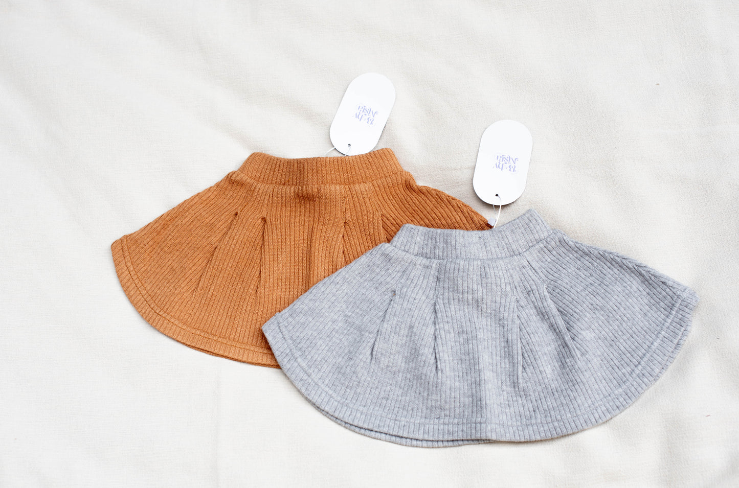 Wool Skirt in Pumpkin Orange
