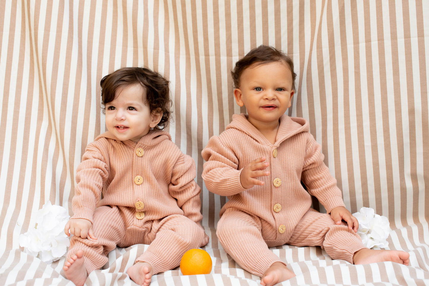 Unisex Knit Onesie in Cashmere