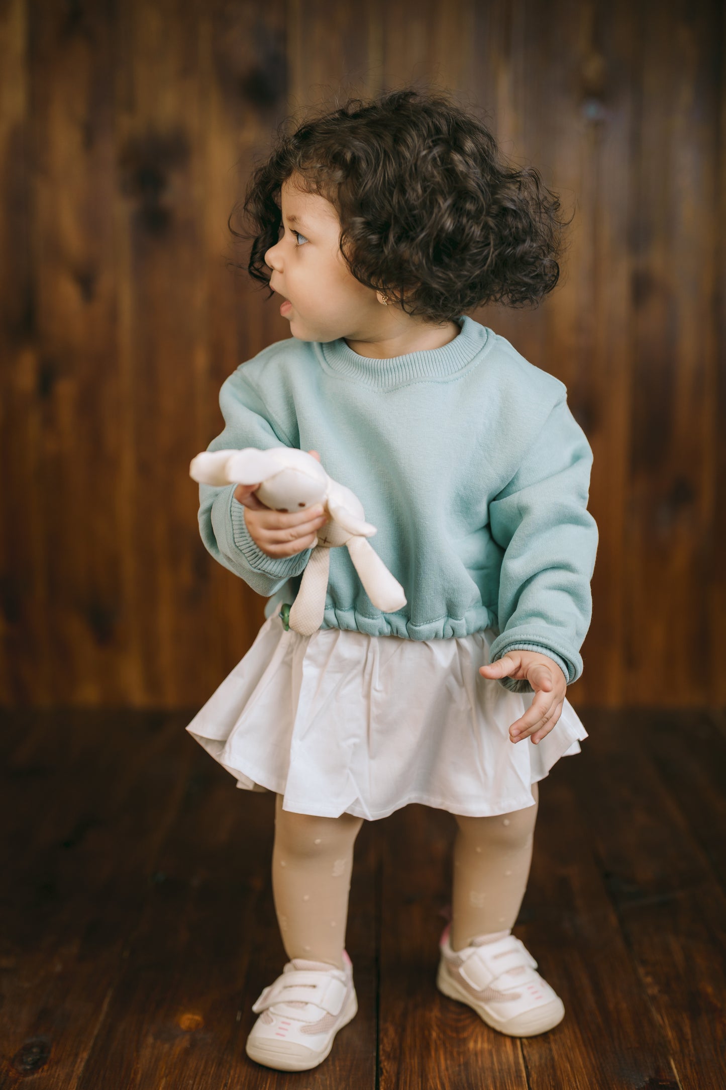 Sweatshirt Dress in Mint