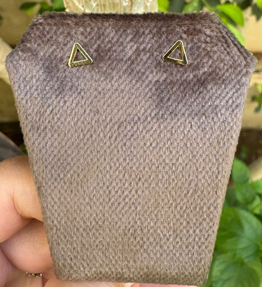Triangle Gold Earrings