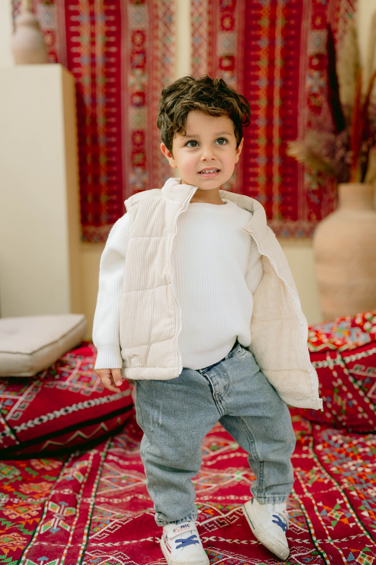 Beige Vest - Fleeced