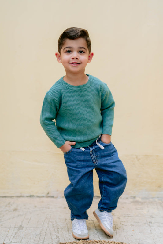 Unisex Green Pullover