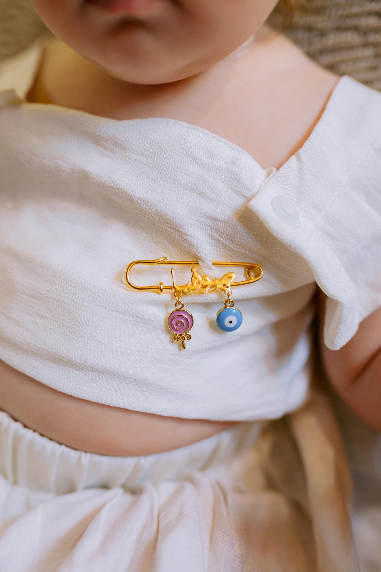 Personalized Pin with charms