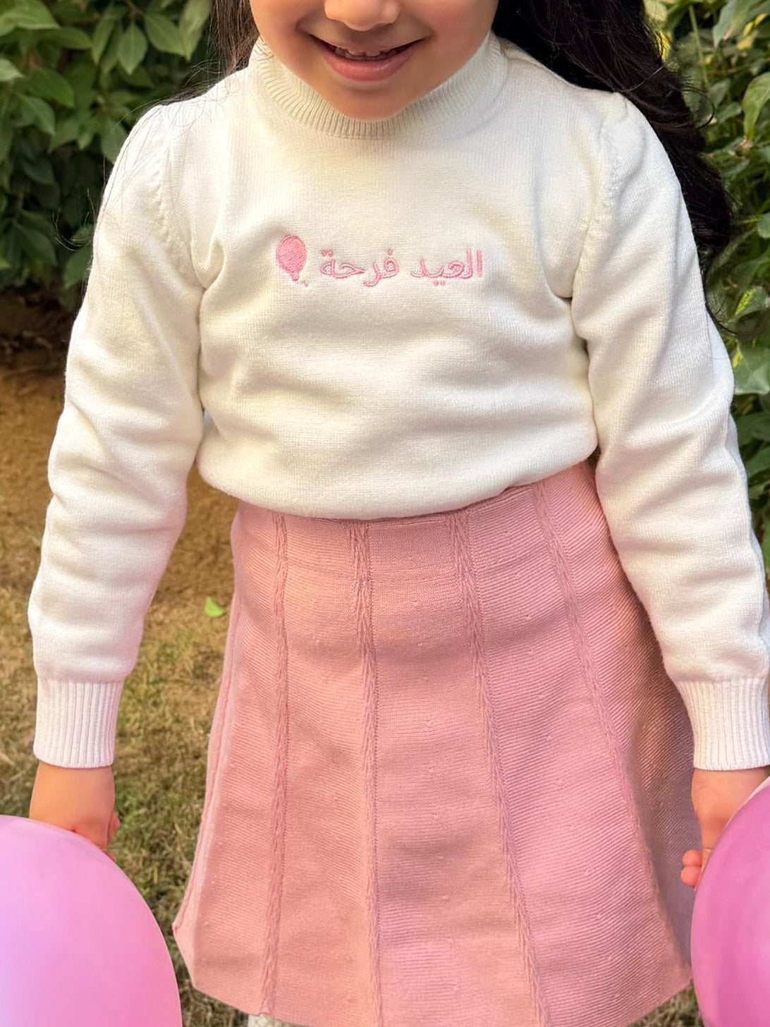 Little Girls' Turtle Neck in White