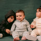 Fleeced Black Cotton Hoodie Set