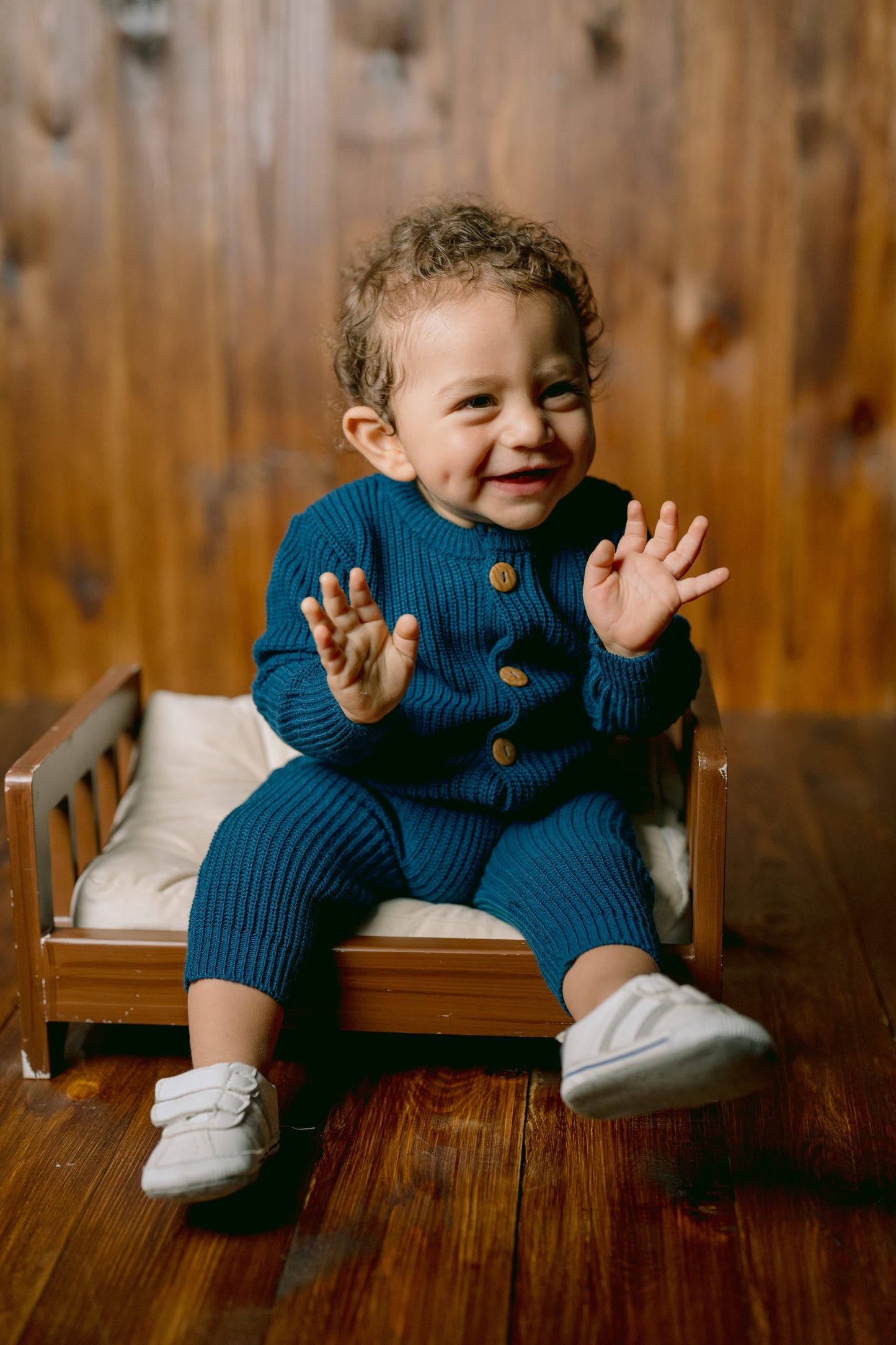 Blue Knit Set
