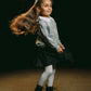 Grey Bow Sweater & Skirt