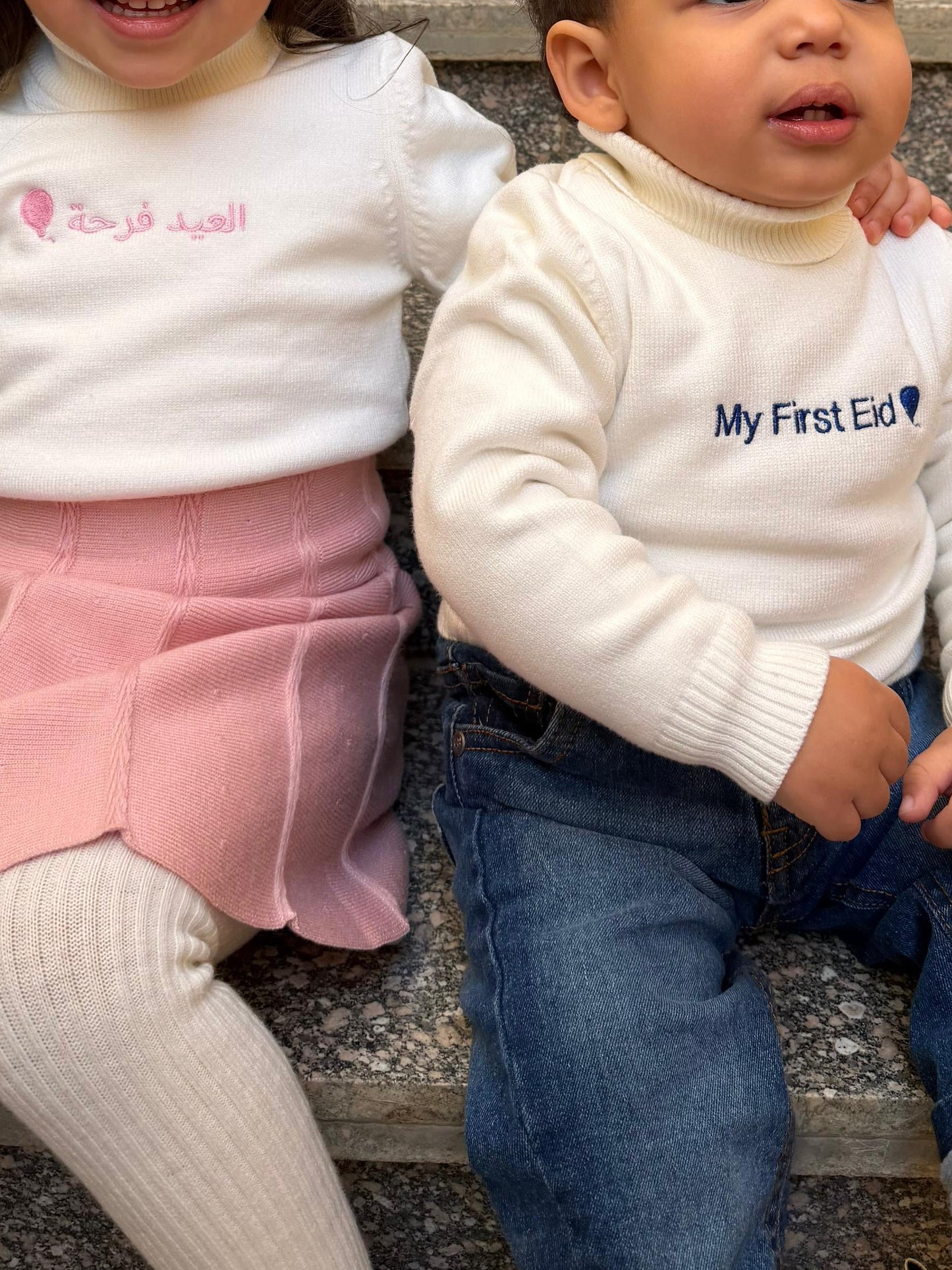 Little Girls' Turtle Neck in White