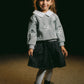 Grey Bow Knit Sweater