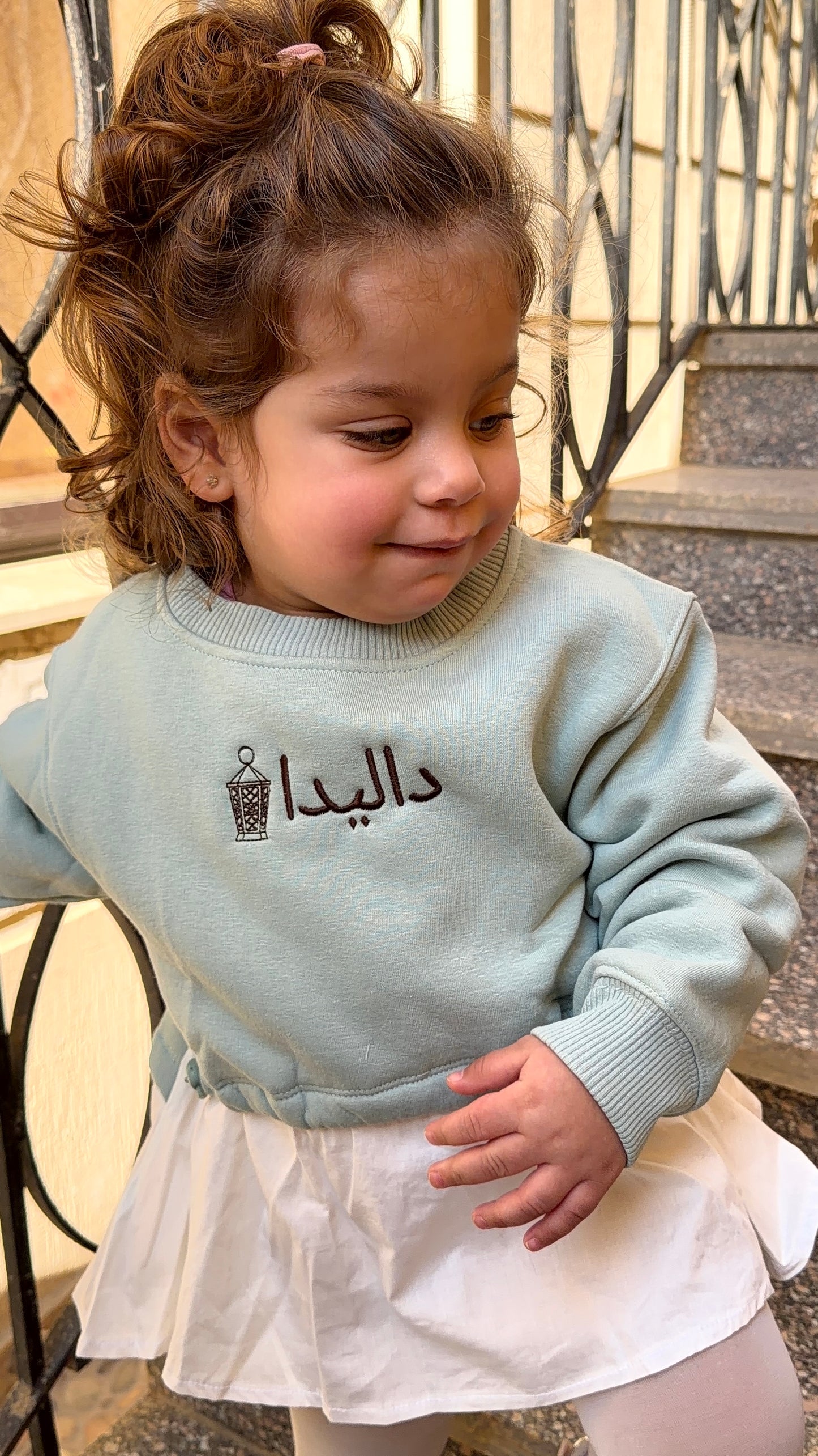 Sweatshirt Dress in Mint