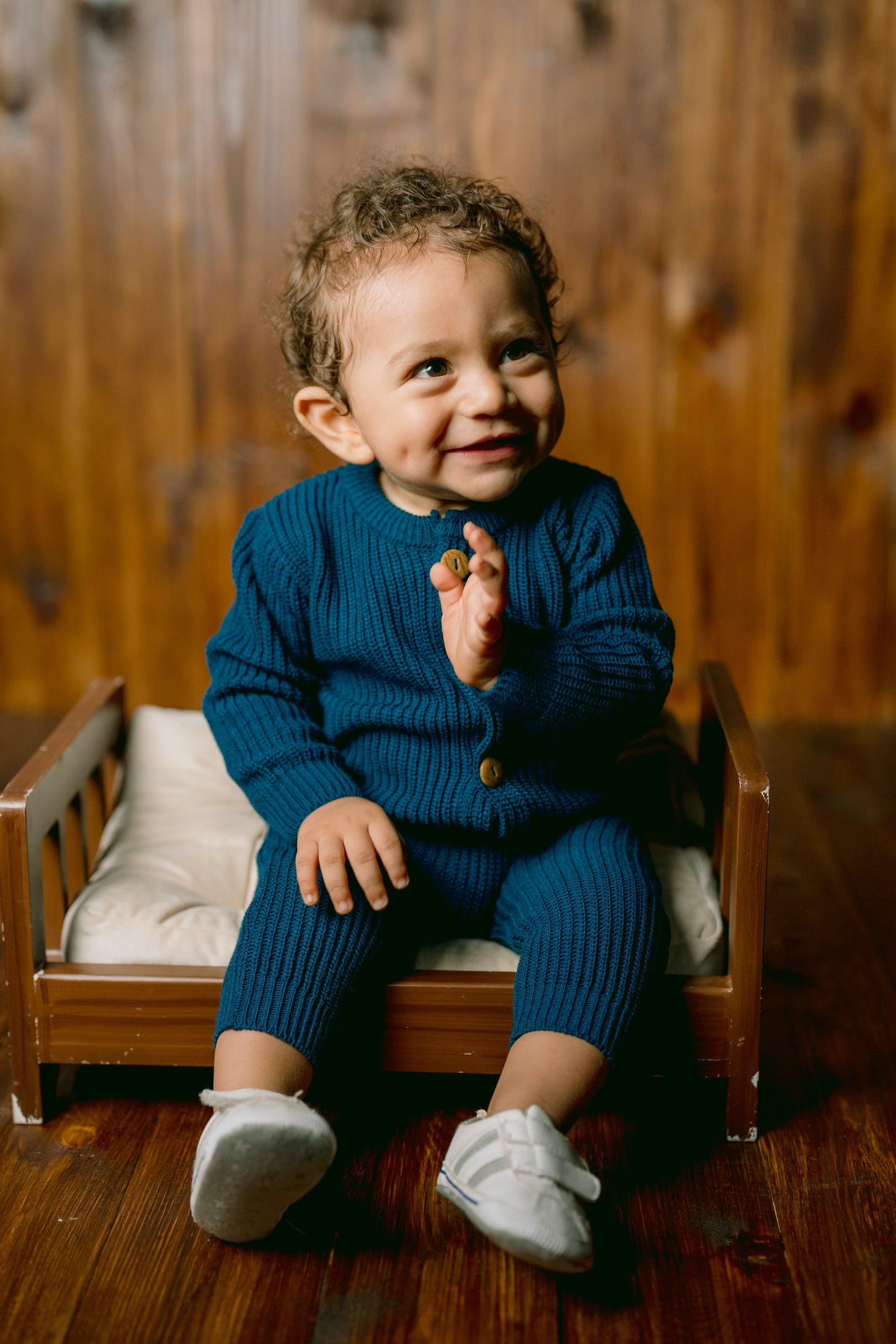 Blue Knit Set