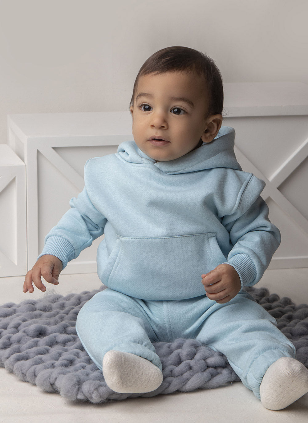 Plain Baby Blue  Set