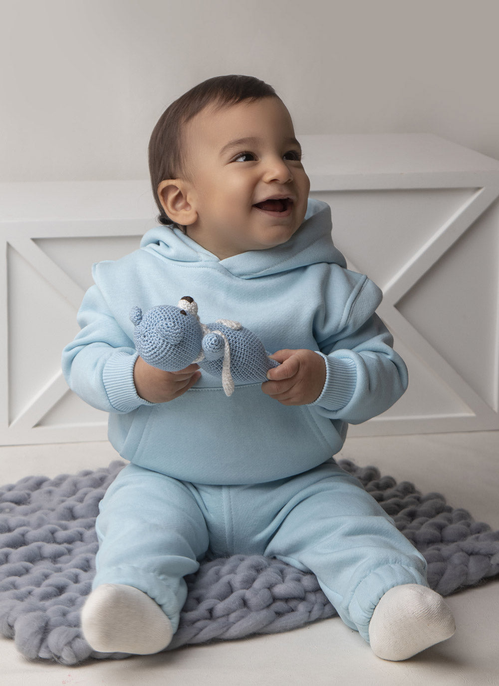 Plain Baby Blue  Set