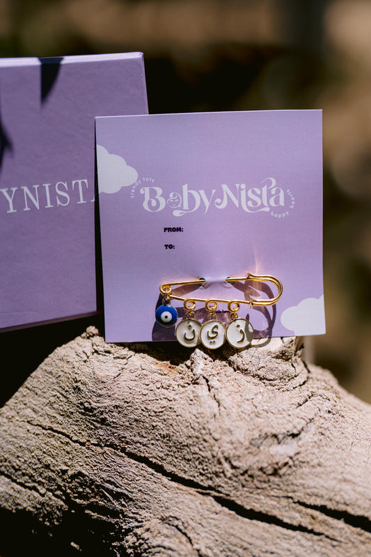 Letters Charms Pin