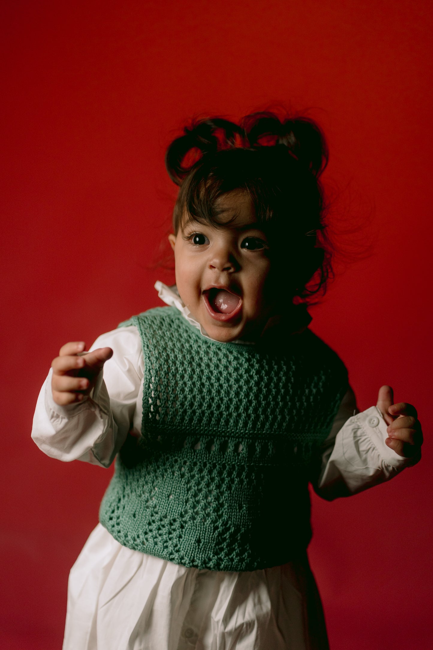 Knit Vest in Mint