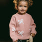 Pink Bow Knit Pullover