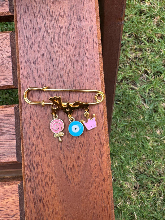 Name with Charms Pin