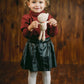 Little Girls' Turtle Neck in Burgundy