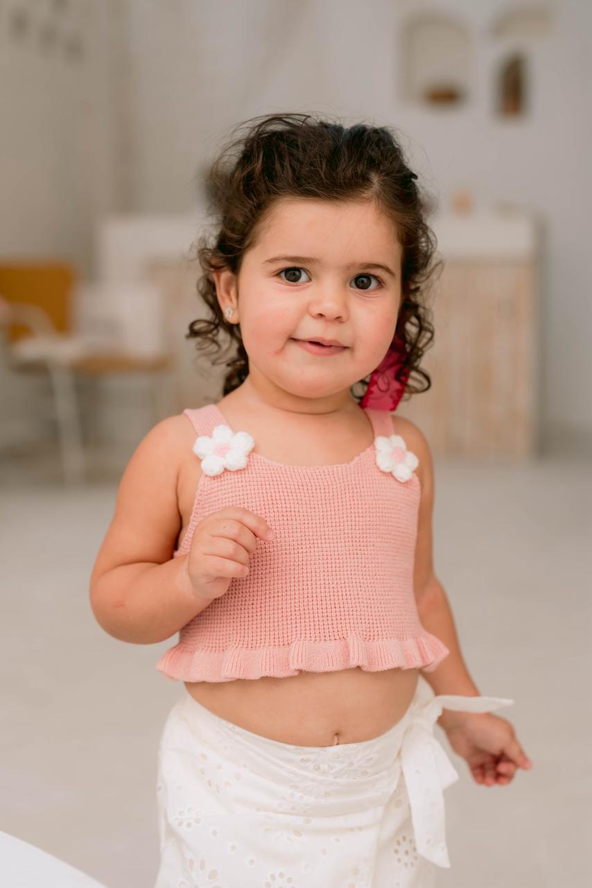 Pink Flowers Top