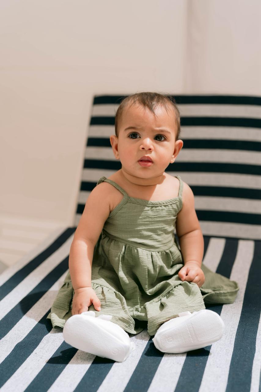 Green Dress with Bow