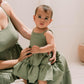 Green Dress with Bow
