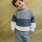 White & Blue Pullover