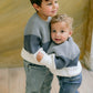 White & Blue Pullover