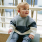 White & Blue Pullover