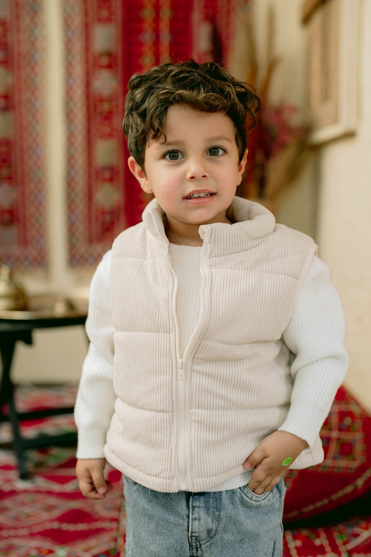 Beige Vest - Fleeced