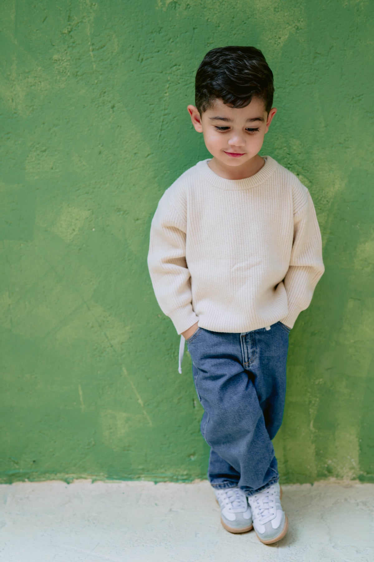 Unisex Beige Pullover