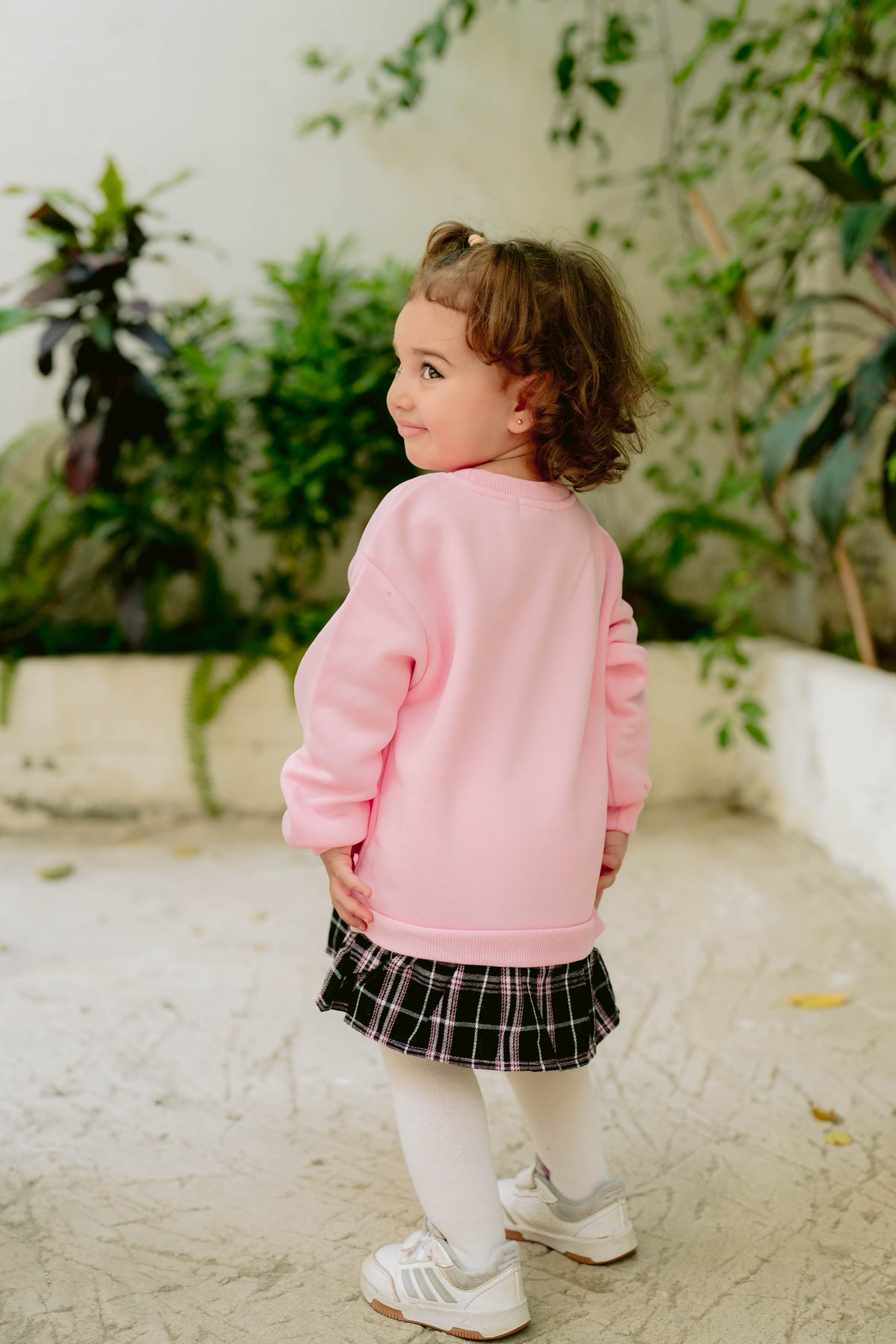 Pink Oversized Sweatshirt Dress