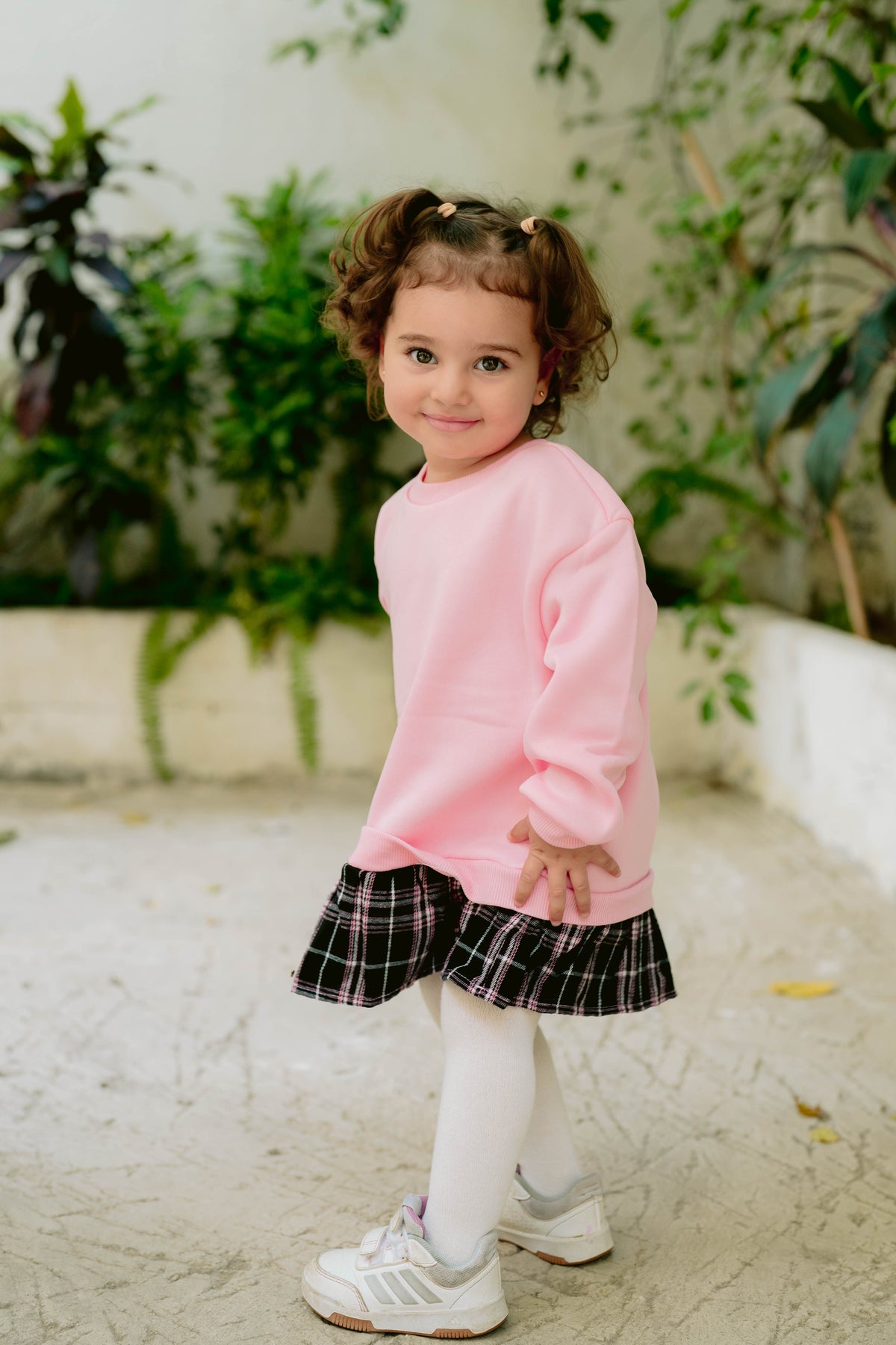 Pink Oversized Sweatshirt Dress