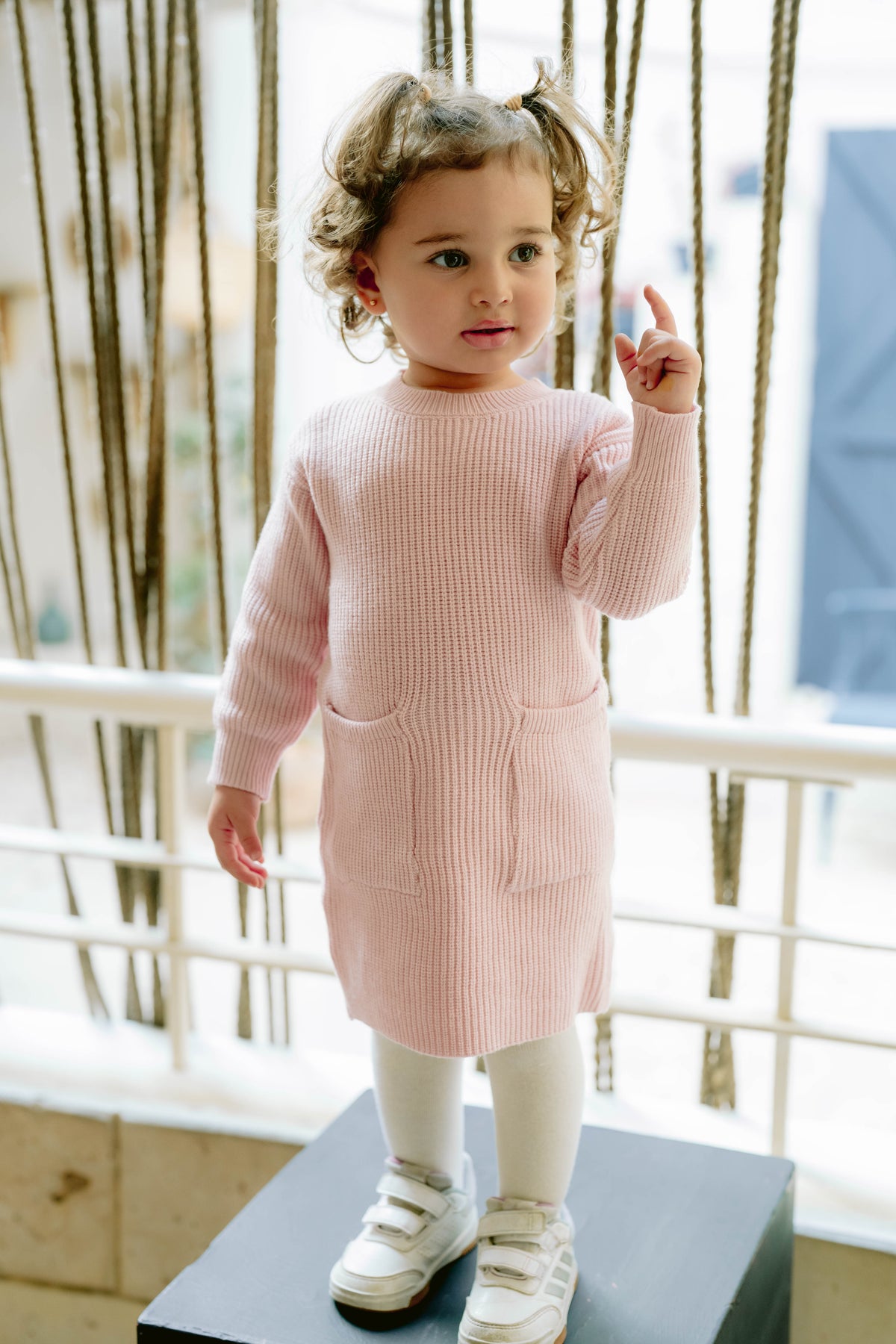 Pink Knit Dress