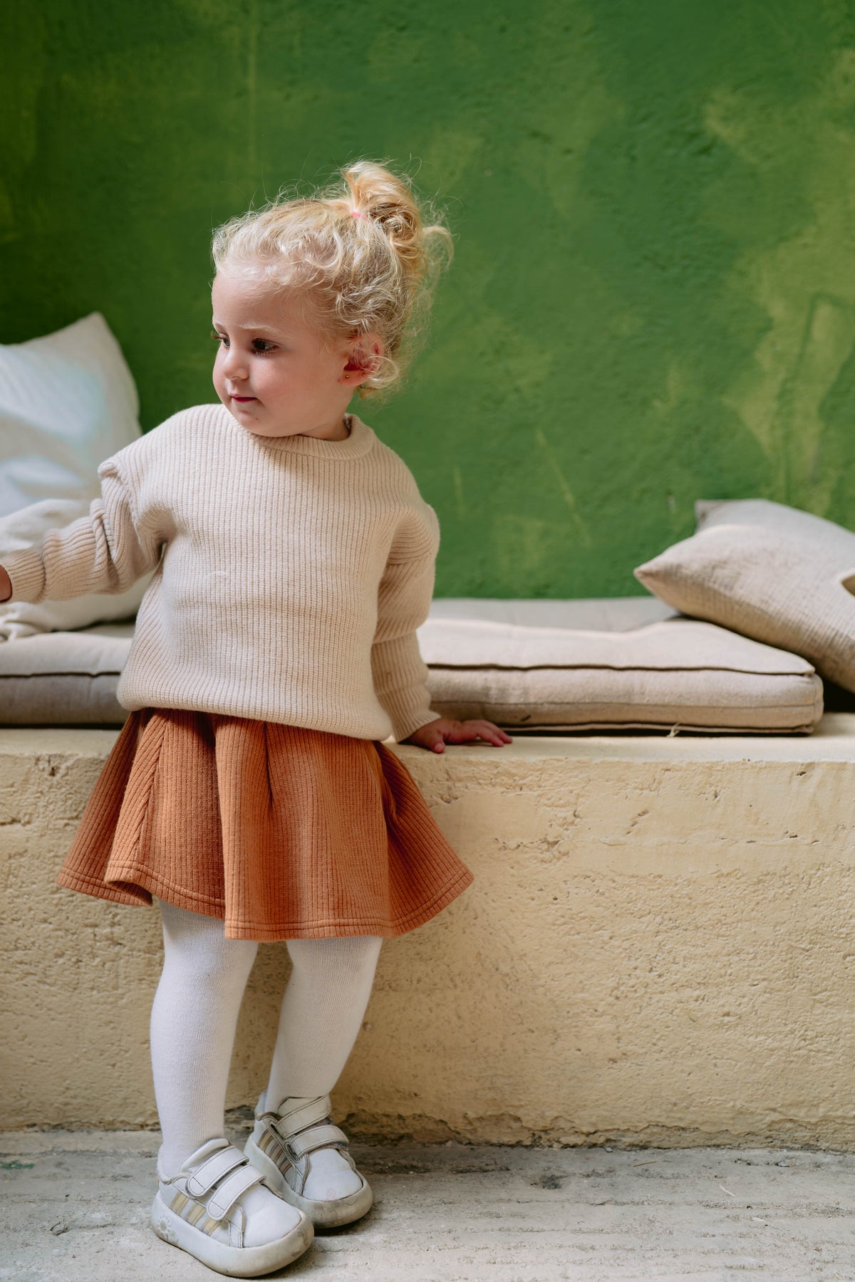 Unisex Beige Pullover