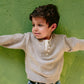 Camel button pullover